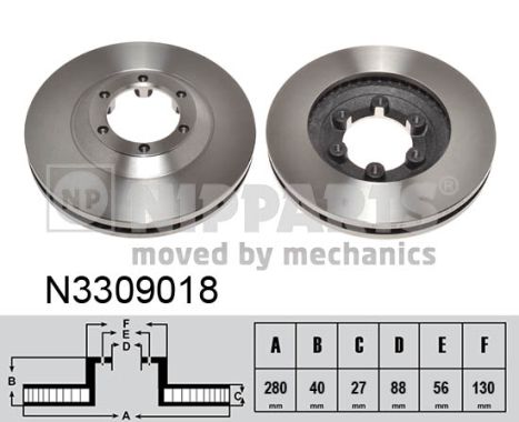 Disc frana NIPPARTS N3309018