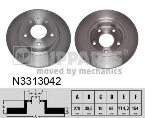 Disc frana NIPPARTS N3313042