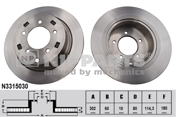 Disc frana NIPPARTS N3315030