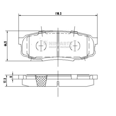 Placute frana NIPPARTS N3612043