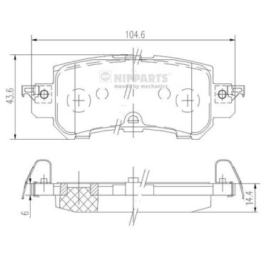 Placute frana NIPPARTS N3613026