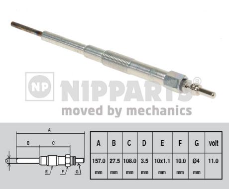 Bujie incandescenta NIPPARTS N5717000