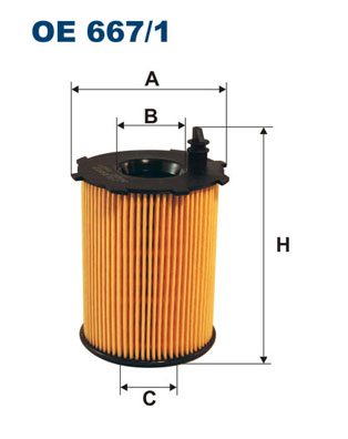 Filtru ulei FORD FIESTA VI (CB1, CCN) 1.5 TDCi  diesel 75 cai FILTRON OE667/1
