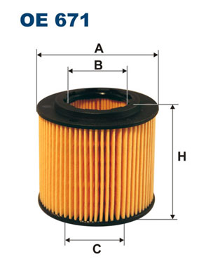 Filtru ulei SKODA FABIA II (542) 1.2 12V  benzina 60 cai FILTRON OE671