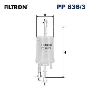 Filtru combustibil FILTRON PP 836/3