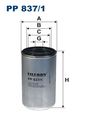 Filtru combustibil FILTRON PP 837/1