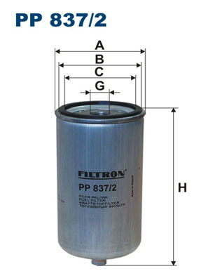 Filtru combustibil FILTRON PP 837/2