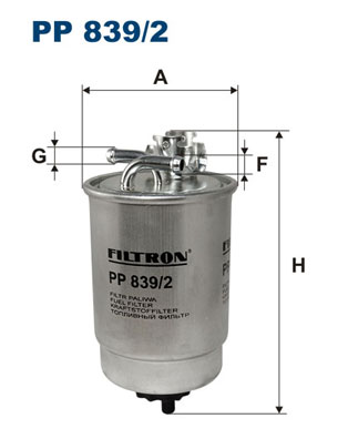 Filtru combustibil FILTRON PP 839/2
