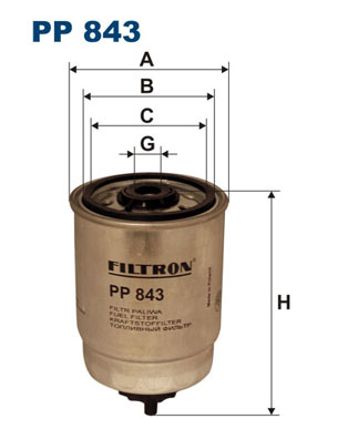 Filtru combustibil FILTRON PP 843