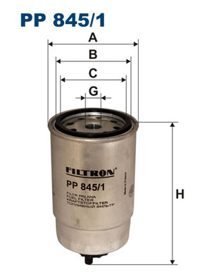 Filtru combustibil FILTRON PP 845/1