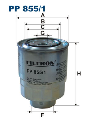 Filtru combustibil FILTRON PP 855/1