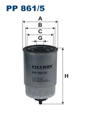 Filtru combustibil FILTRON PP 861/5