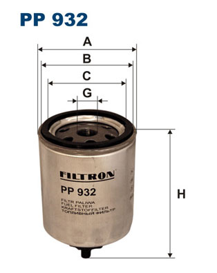 Filtru combustibil FILTRON PP 932