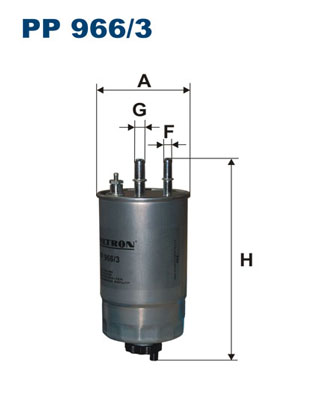 Filtru combustibil FILTRON PP 966/3