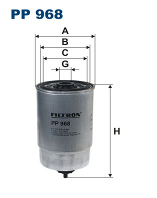 Filtru combustibil FILTRON PP 968