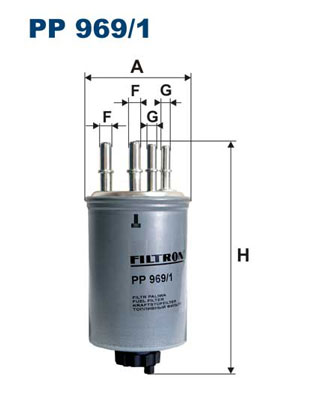 Filtru combustibil FILTRON PP 969/1