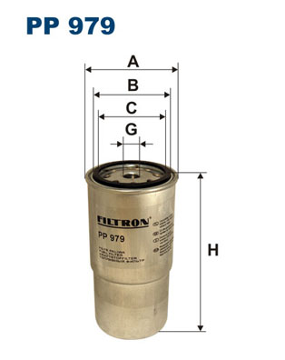Filtru combustibil FILTRON PP 979