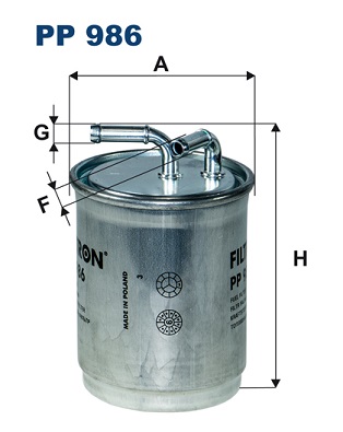 Filtru combustibil FILTRON PP 986
