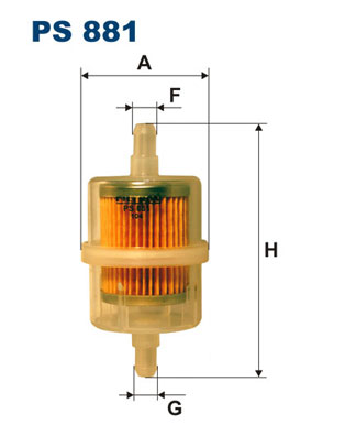 Filtru combustibil FILTRON PS 881