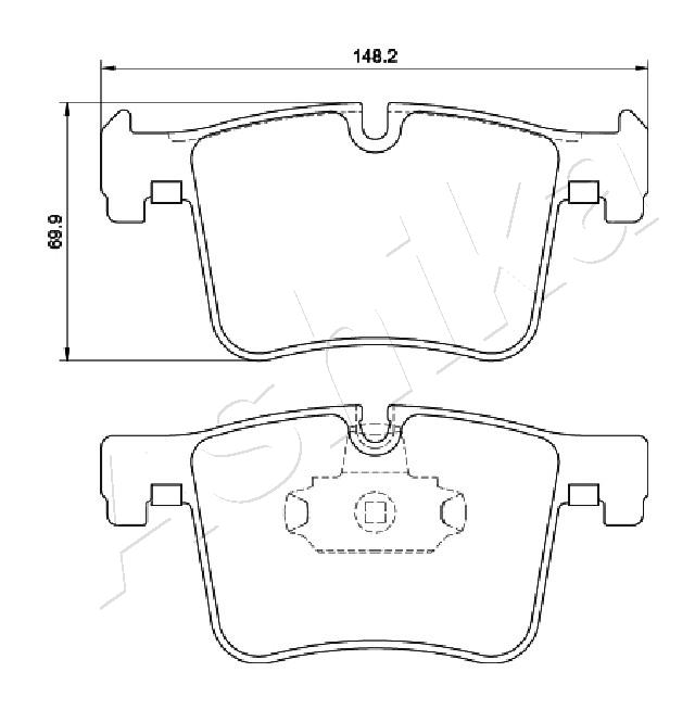 Placute frana ASHIKA 50-00-0106