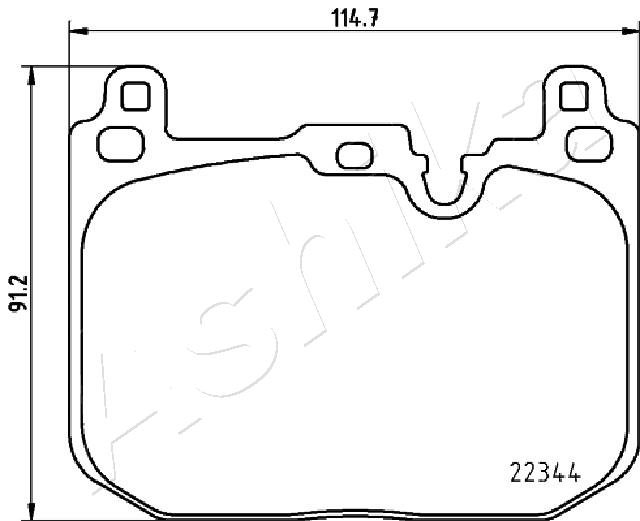 Placute frana ASHIKA 50-00-0135