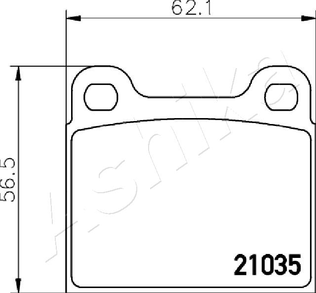 Placute frana ASHIKA 50-00-0330
