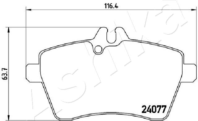 Placute frana ASHIKA 50-00-0502