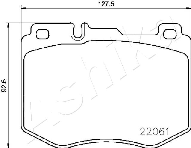 Placute frana ASHIKA 50-00-0516