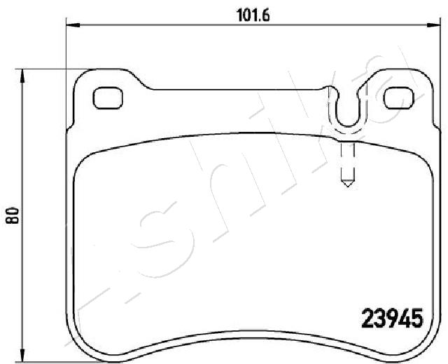 Placute frana ASHIKA 50-00-0519