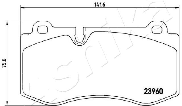 Placute frana ASHIKA 50-00-0527
