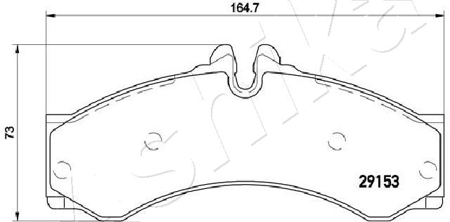 Placute frana ASHIKA 50-00-0540