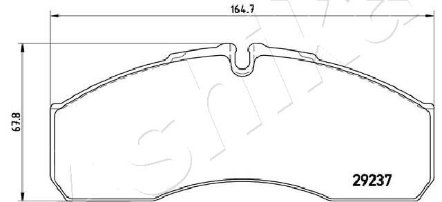 Placute frana ASHIKA 50-00-0541