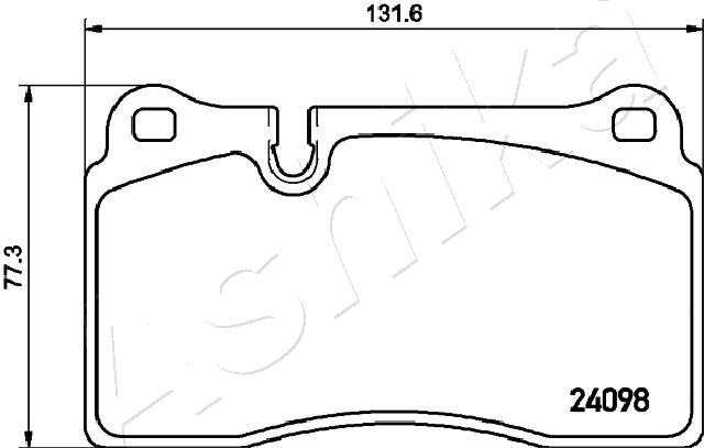 Placute frana ASHIKA 50-00-0933