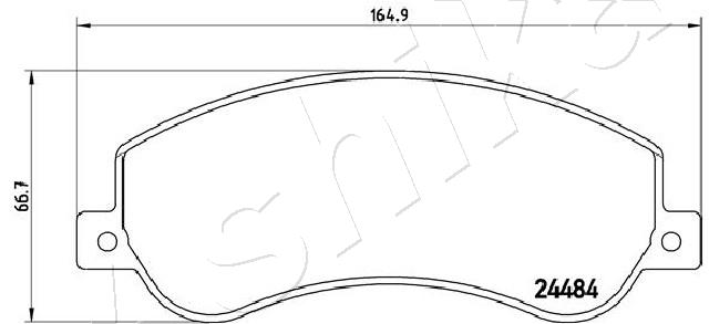 Placute frana ASHIKA 50-00-0940