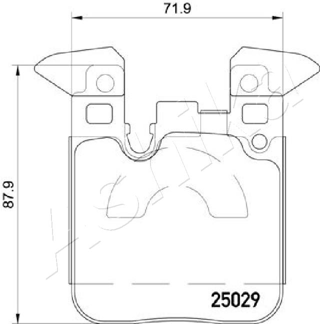 Placute frana ASHIKA 51-00-0101