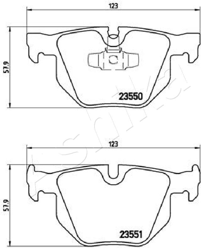 Placute frana ASHIKA 51-00-0108