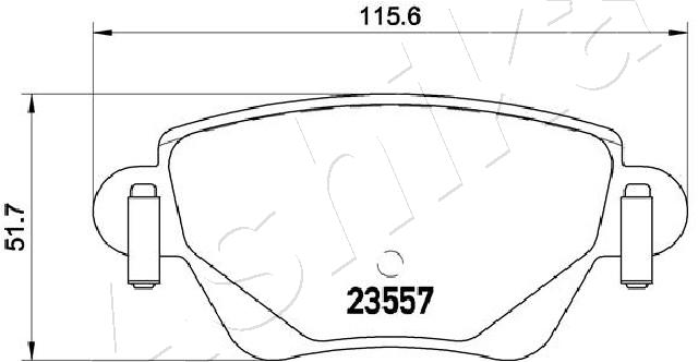 Placute frana ASHIKA 51-00-0305