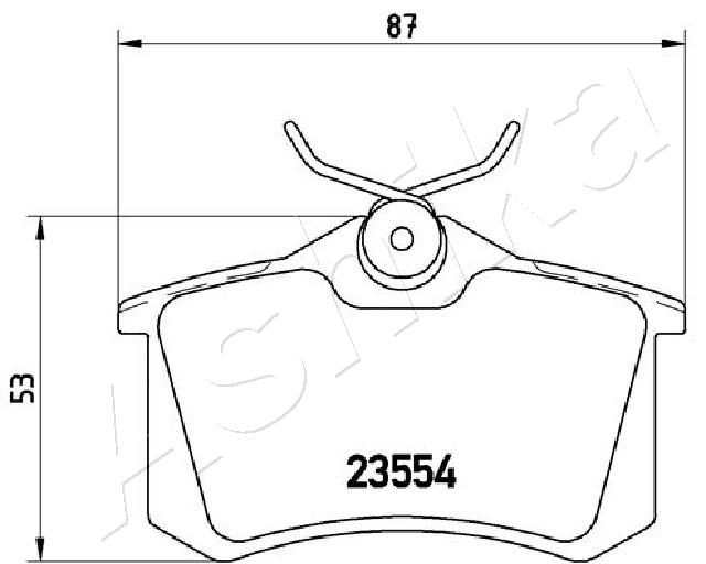Placute frana ASHIKA 51-00-0700