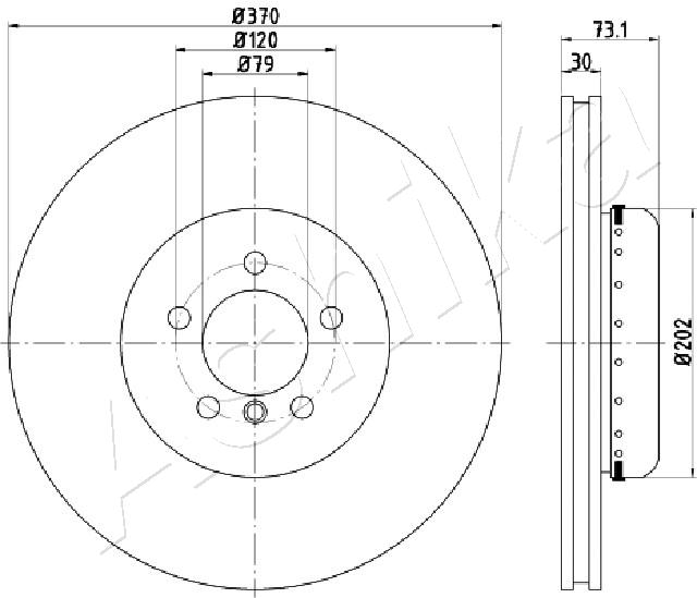 Disc frana ASHIKA 60-00-0116