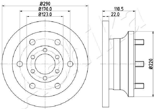 Disc frana ASHIKA 60-00-0256