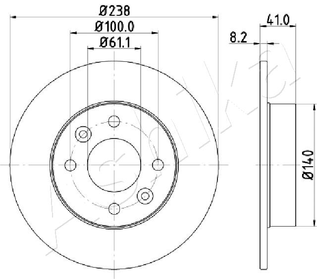 Disc frana ASHIKA 60-00-0700