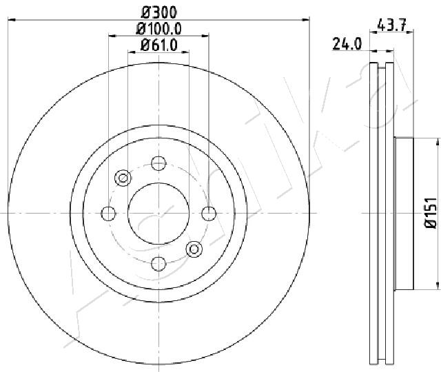Disc frana ASHIKA 60-00-0705
