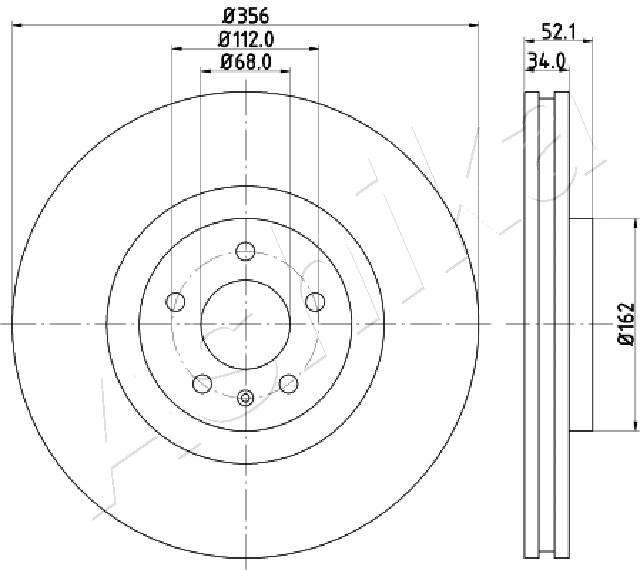 Disc frana ASHIKA 60-00-0929