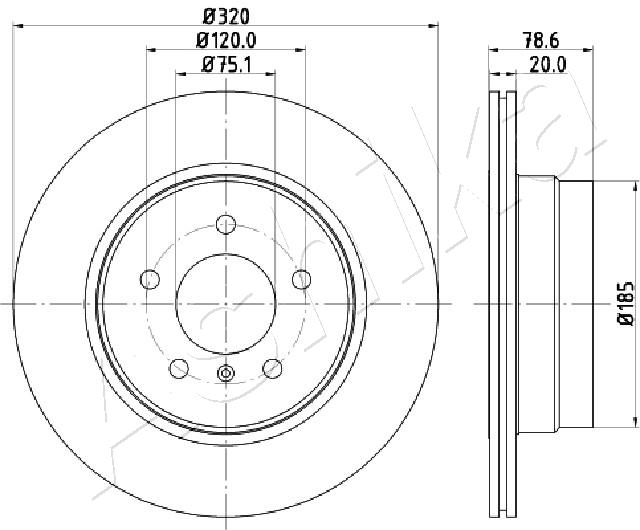 Disc frana ASHIKA 61-00-0129