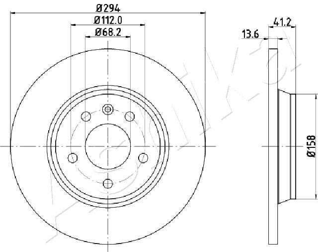 Disc frana ASHIKA 61-00-0307