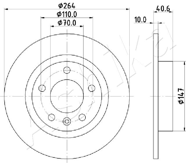 Disc frana ASHIKA 61-00-0400
