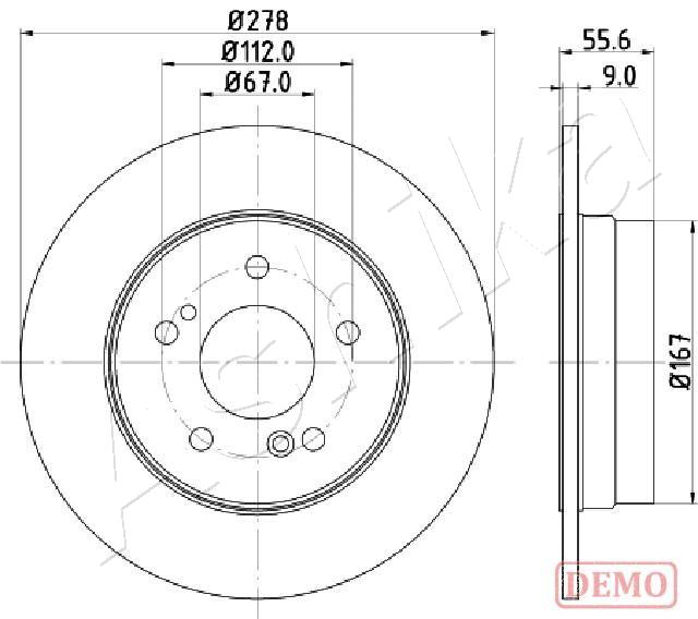 Disc frana ASHIKA 61-00-0505C