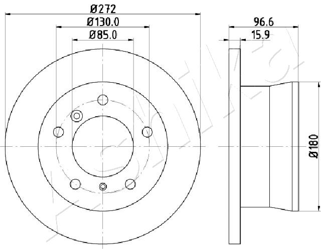 Disc frana ASHIKA 61-00-0526