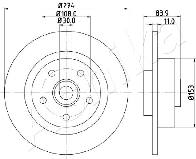 Disc frana ASHIKA 61-00-0704
