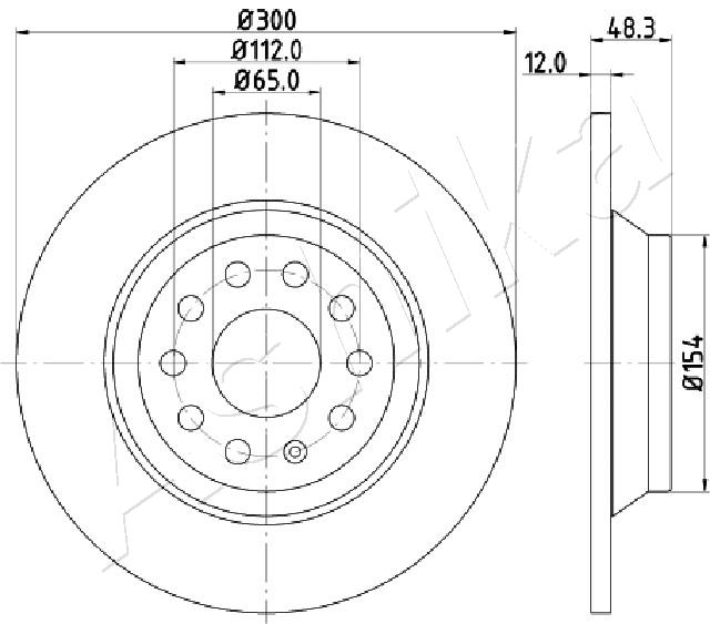 Disc frana ASHIKA 61-00-0920